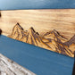 Rustic Colorado Flag with Mountains | MINI 12" x 6" | Plain