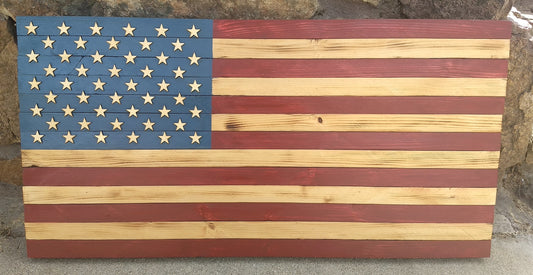 Rustic American Flag | Large | 37"x 20"